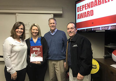 Customer Awards - Dependability Award