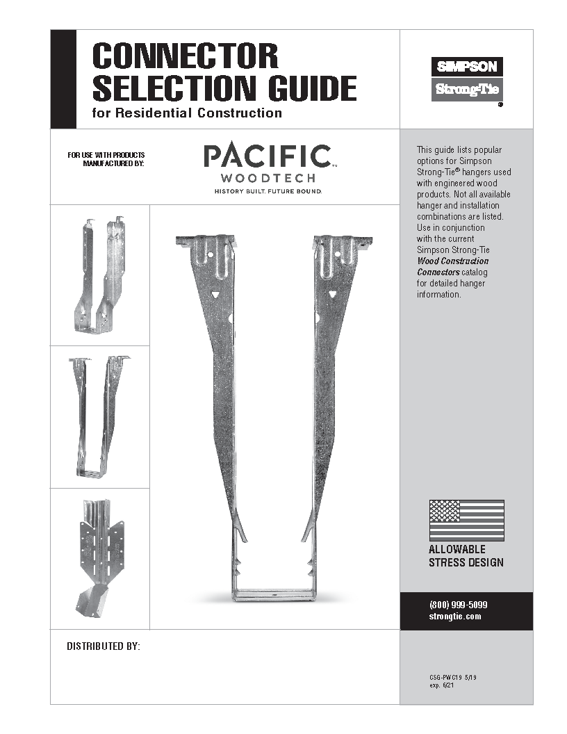 PWT Simpson Strong Tie Connector Guide