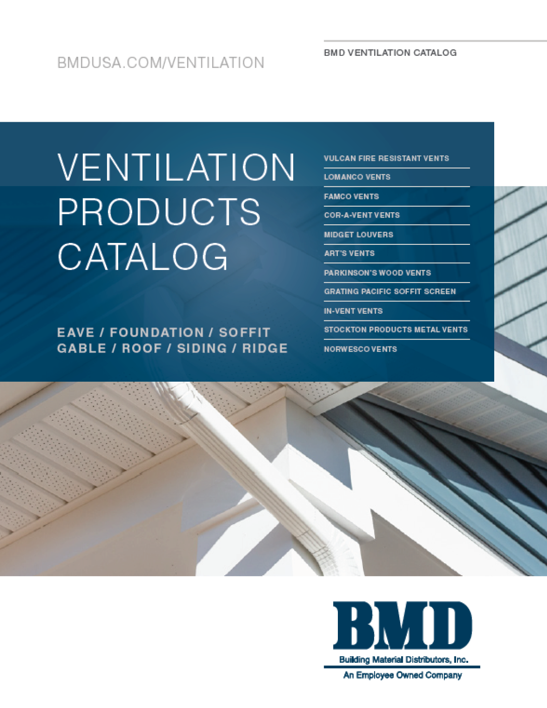 BMD Ventilation Catalog for builders